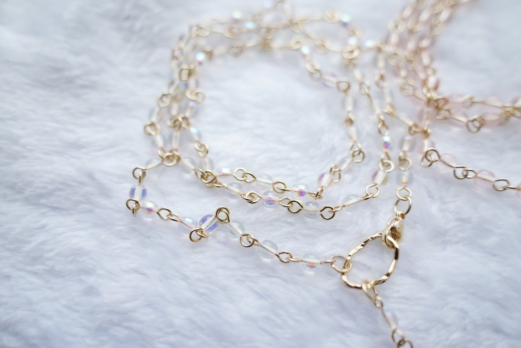 ミニメダイのロングネックレス【gold color】