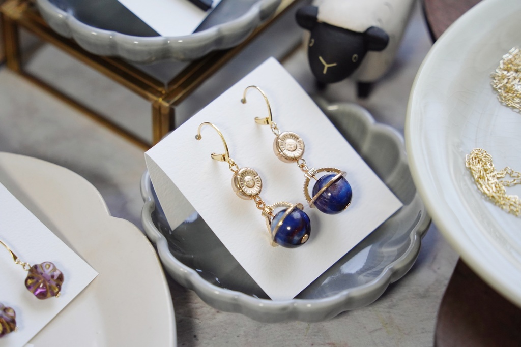 地球儀の耳飾り