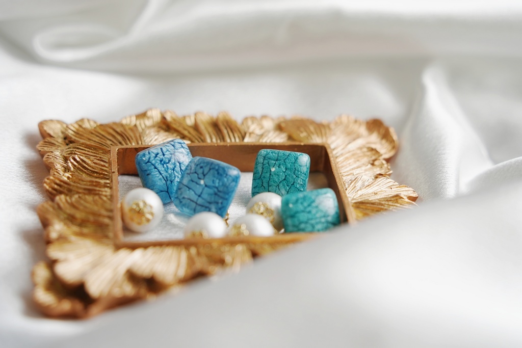 グラフィックスクエアの耳飾り【2way】