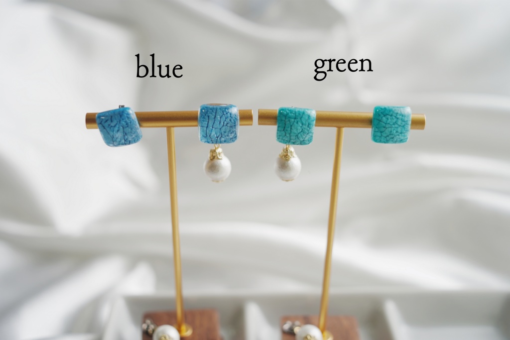 グラフィックスクエアの耳飾り【2way】