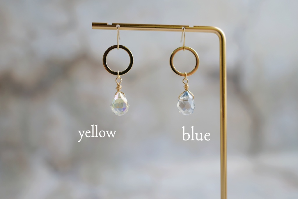 サンキャッチャーの耳飾り