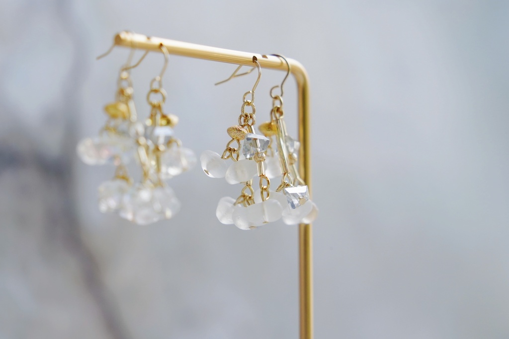 frost or aurora な耳飾り