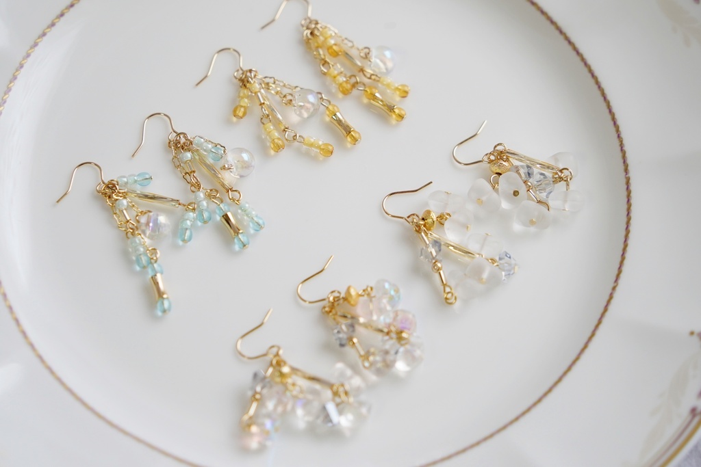 frost or aurora な耳飾り