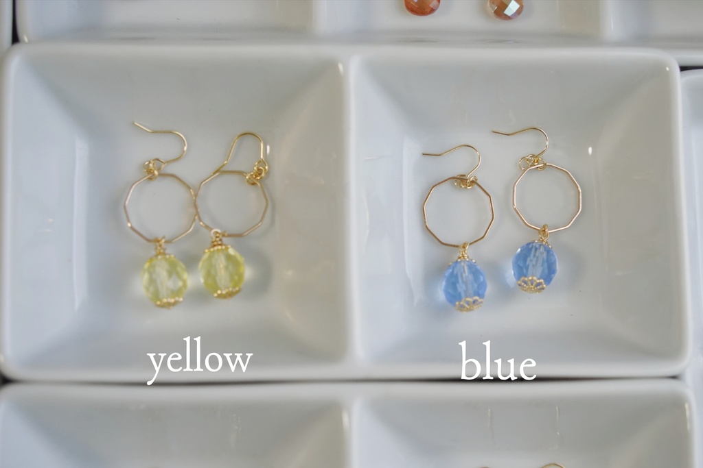 春の香りの耳飾り