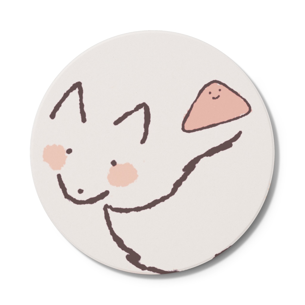 白こんこんさんコースター