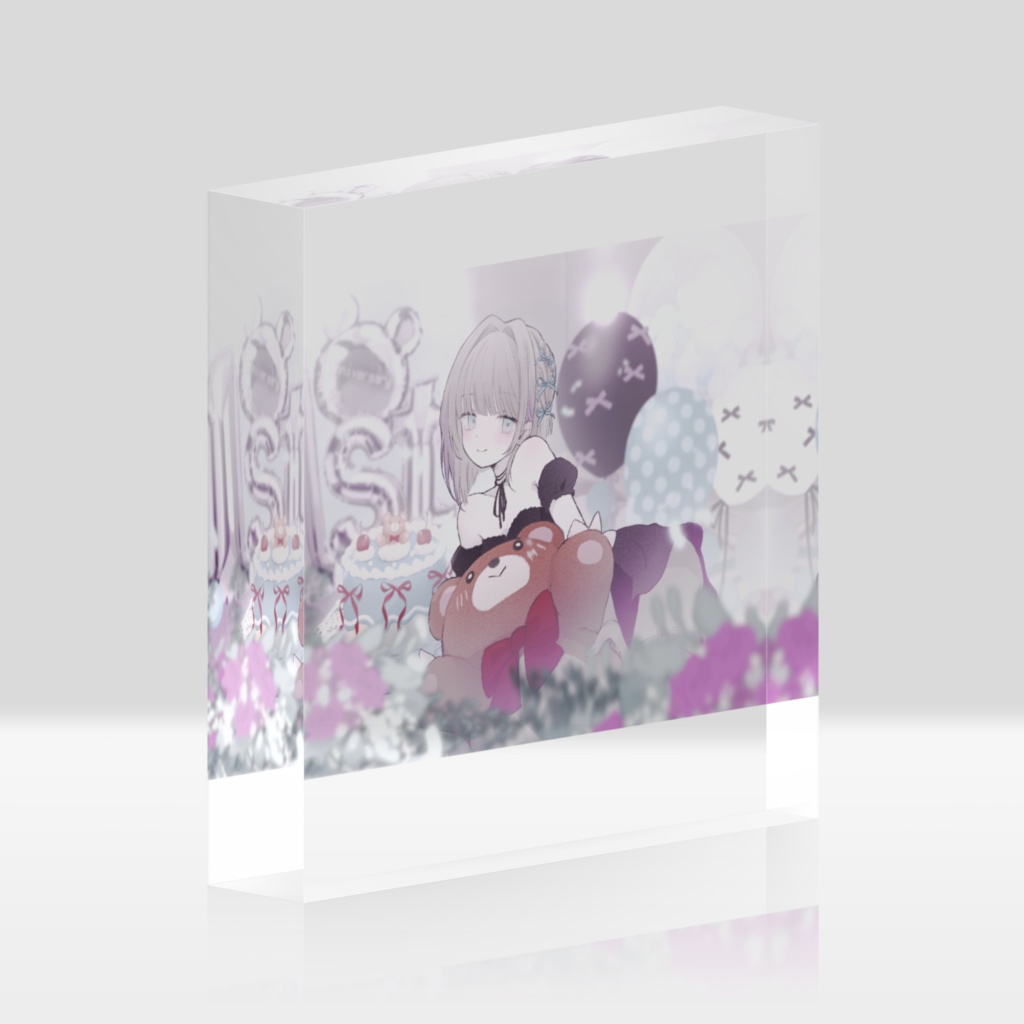 1周年記念アクリルブロック