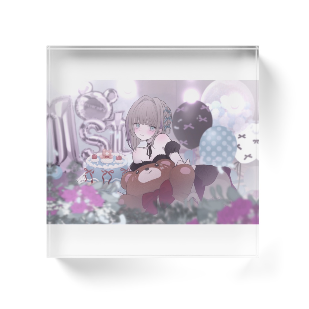 1周年記念アクリルブロック