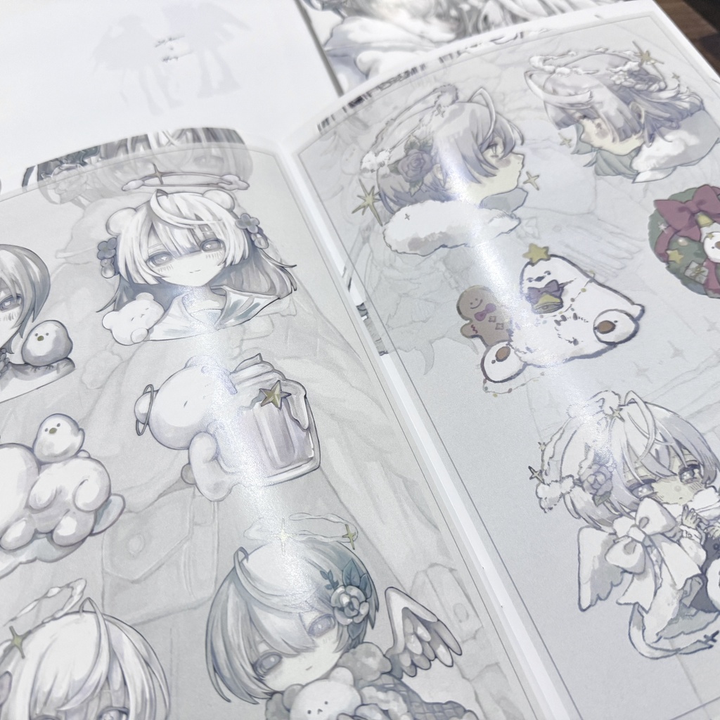 コラボイラスト集「エーテルと白く溶ける-Christmas Market-」