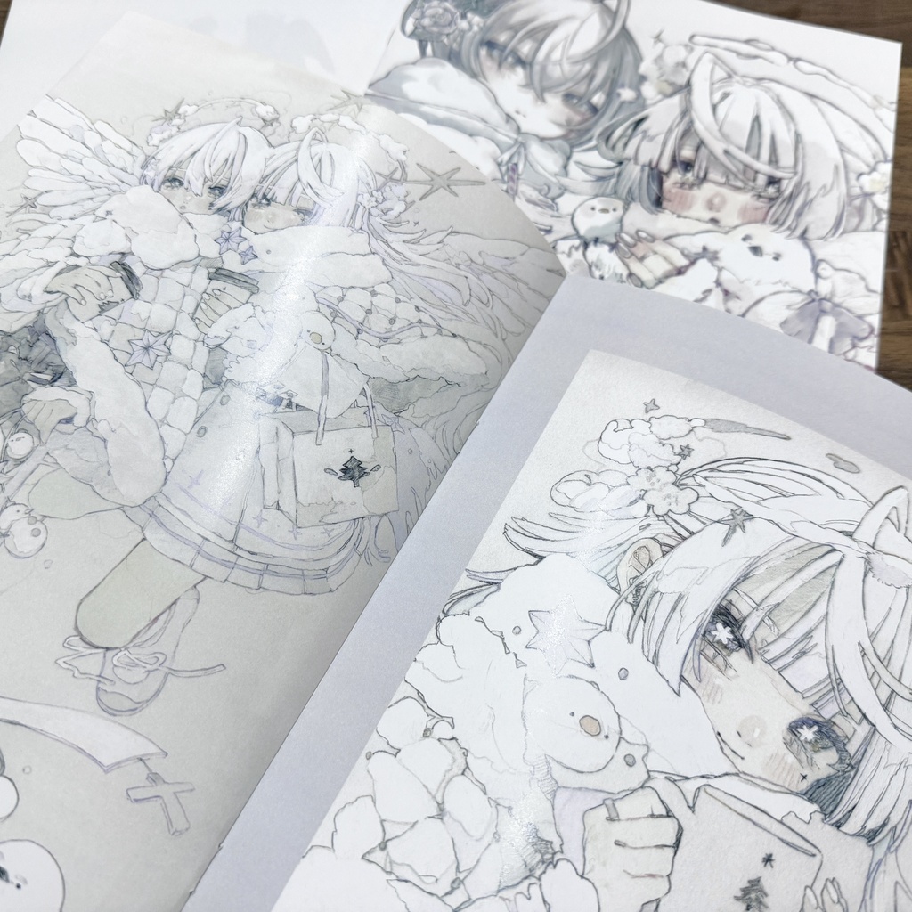 コラボイラスト集「エーテルと白く溶ける-Christmas Market-」