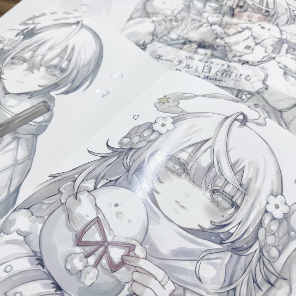 コラボイラスト集「エーテルと白く溶ける-Christmas Market-」