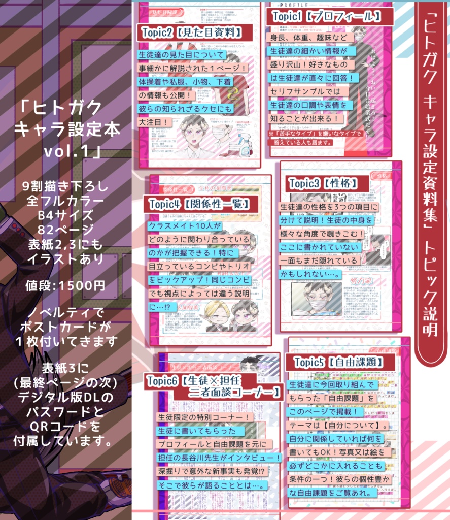 ヒトガクキャラ設定本vol.1