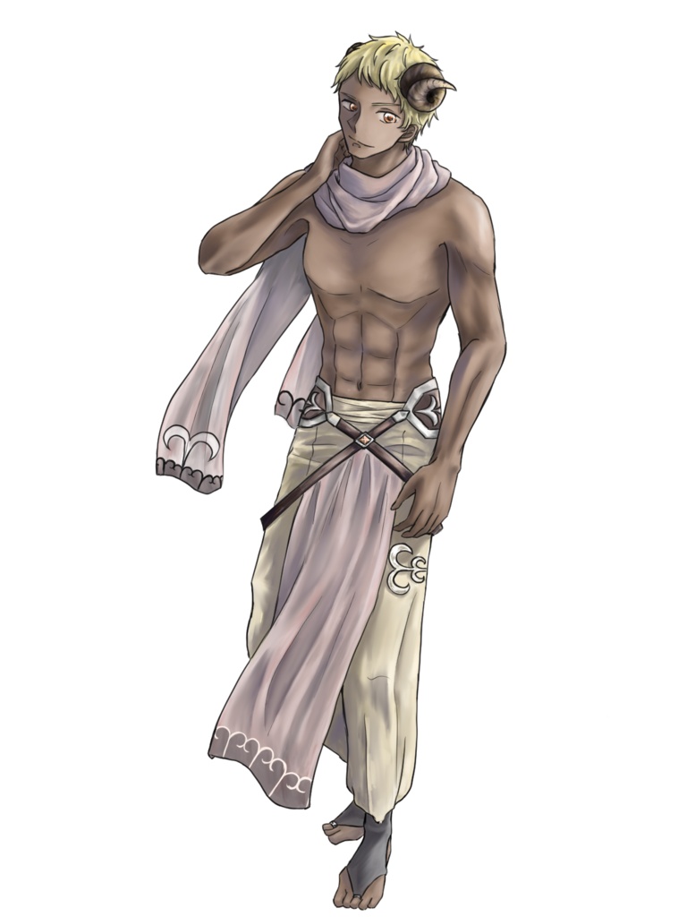 【12星座擬人化】おひつじ座 - Aries - イラスト素材