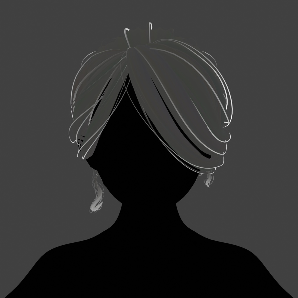 Long Ponytail Hair - COMMERCIAL USE