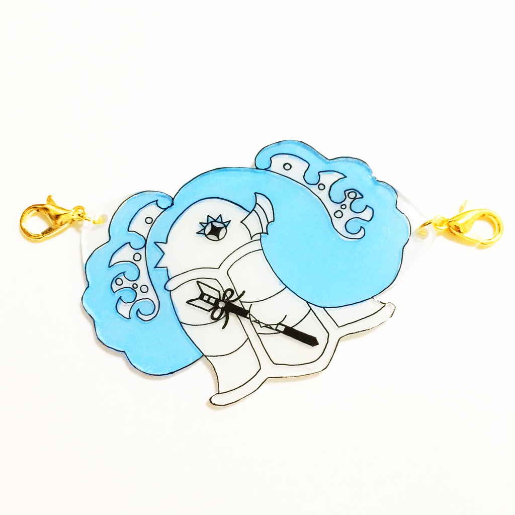 ★再販★ メザメノアマビエ アマビエと鈴付き水引 マスク留め マスクチャーム アクセサリー プラ板 妖怪 破魔矢