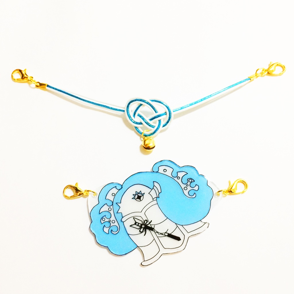 ★再販★ メザメノアマビエ アマビエと鈴付き水引 マスク留め マスクチャーム アクセサリー プラ板 妖怪 破魔矢