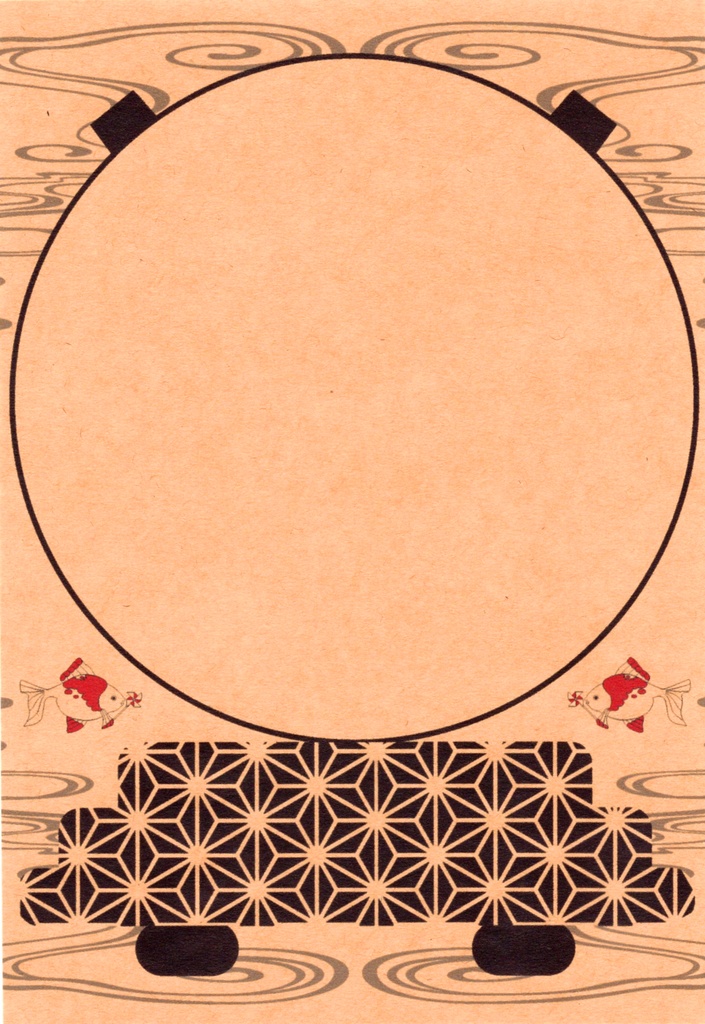 ★再販★ 風車金魚 金魚桶レターセット 日本 和 金魚鉢 夏シール 封筒 便せん 御朱印