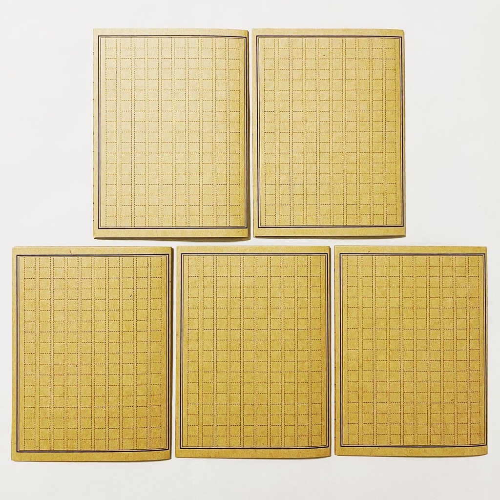 文豪狐 読書記録カード 5枚セット 本 栞 原稿用紙 ブックマーカー 読書