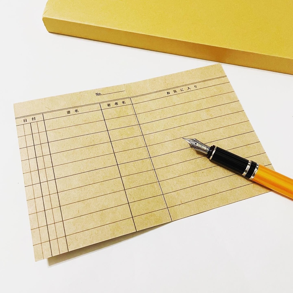 文豪狐 読書記録カード 5枚セット 本 栞 原稿用紙 ブックマーカー 読書