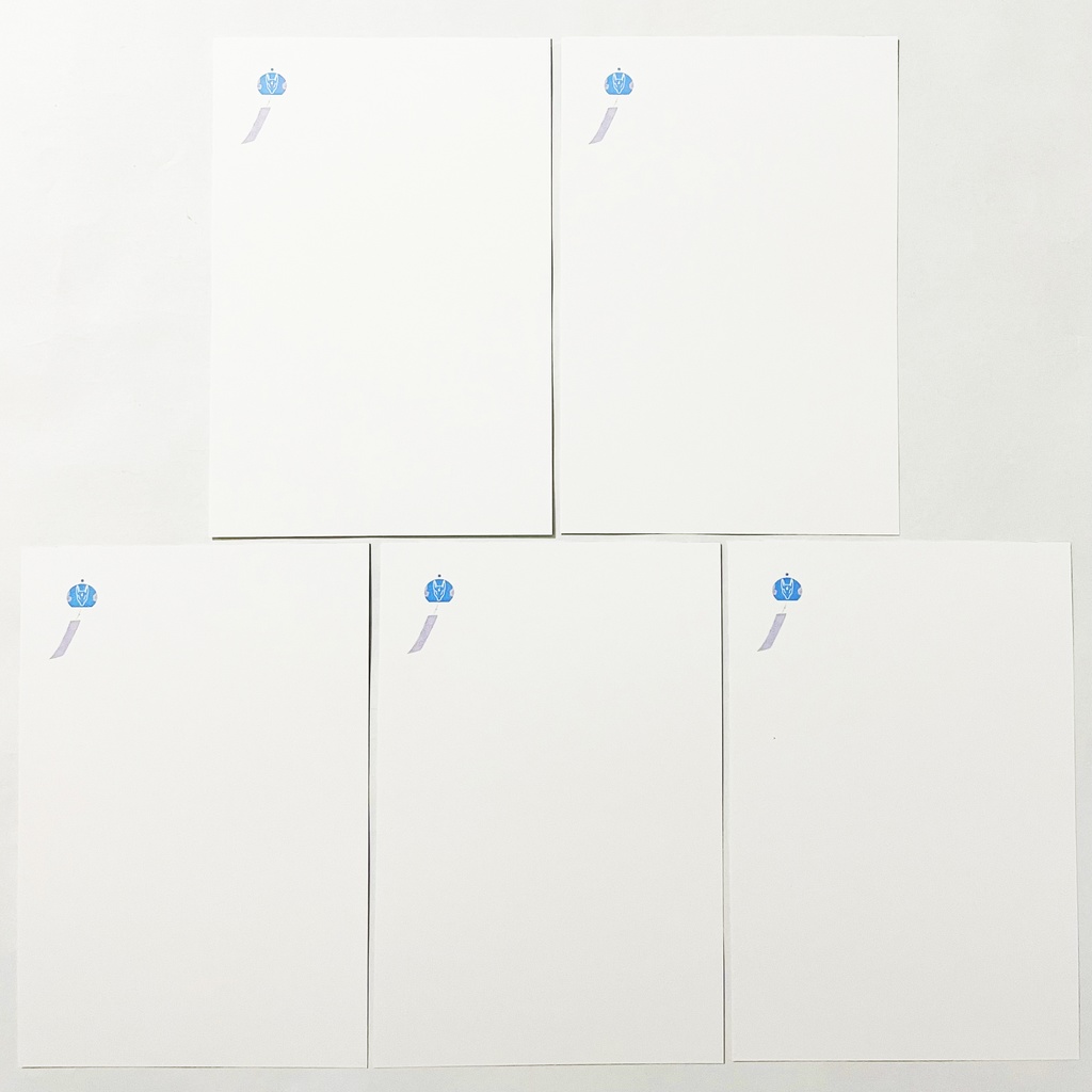 藍風鈴狐 ポストカード 5枚セット 暑中お見舞い 残暑お見舞い 夏 狛狐 狐の嫁入り 狐面 キツネ 日本 和 御朱印 お守り