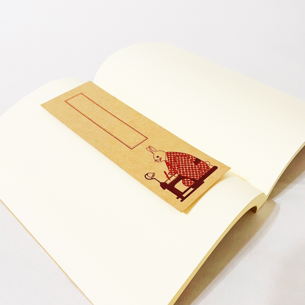 文豪兎 栞セット 読書記録 読書 本 しおり ブックマーカー 原稿用紙 うさぎ ウサギ 着物 動物