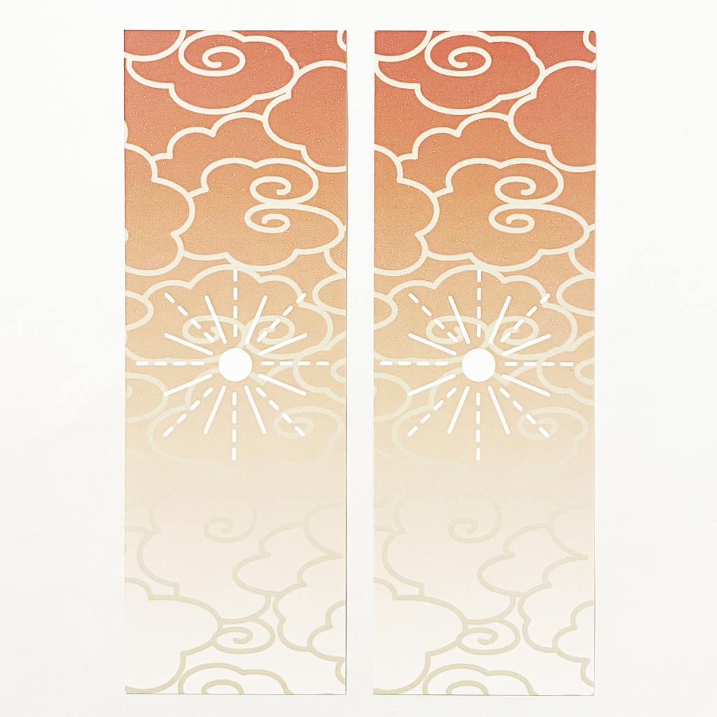 日の出狛狐 栞 セット しおり 読書 本 ブックマーカー 稲荷神社 御朱印 狛狐 狐面 狐の嫁入り