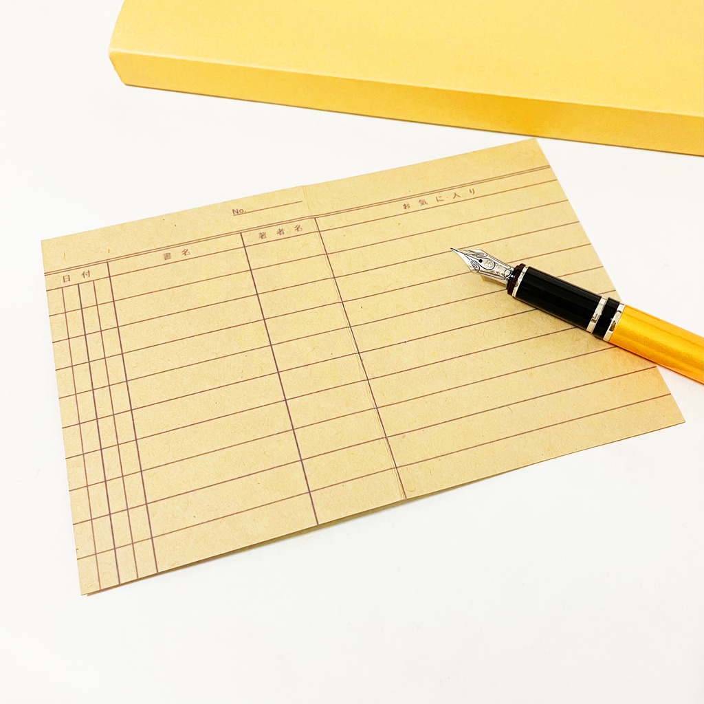 文豪鶴 読書記録カード 5枚セット 本 栞 原稿用紙 ブックマーカー 読書