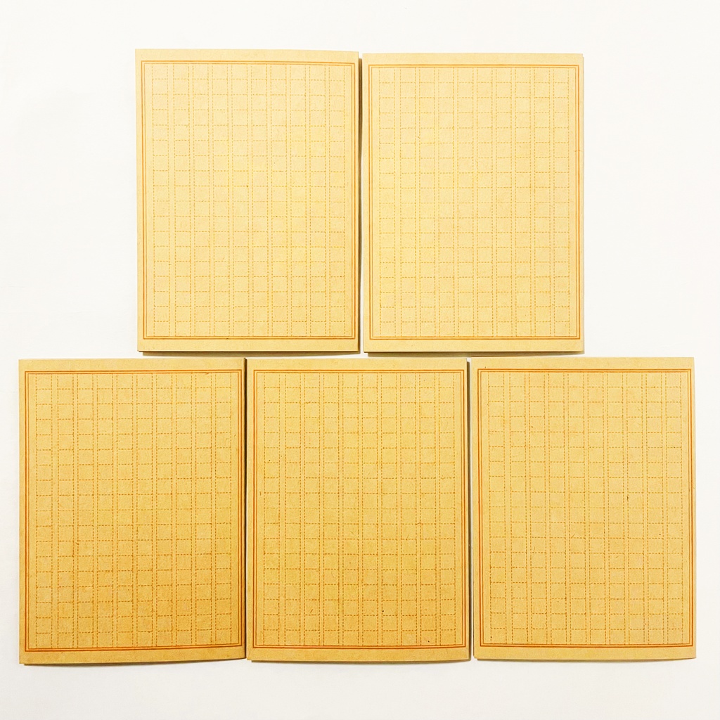 文豪狸 読書記録カード 5枚セット 本 栞 原稿用紙 ブックマーカー 読書