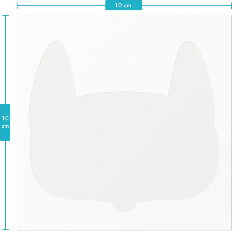 赤狐面 ステッカー