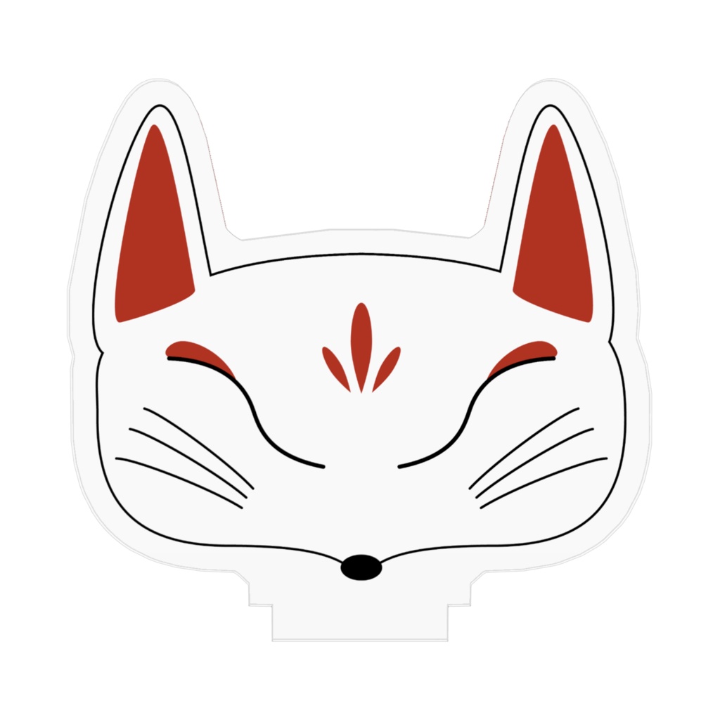 白狐面 アクリルフィギュア