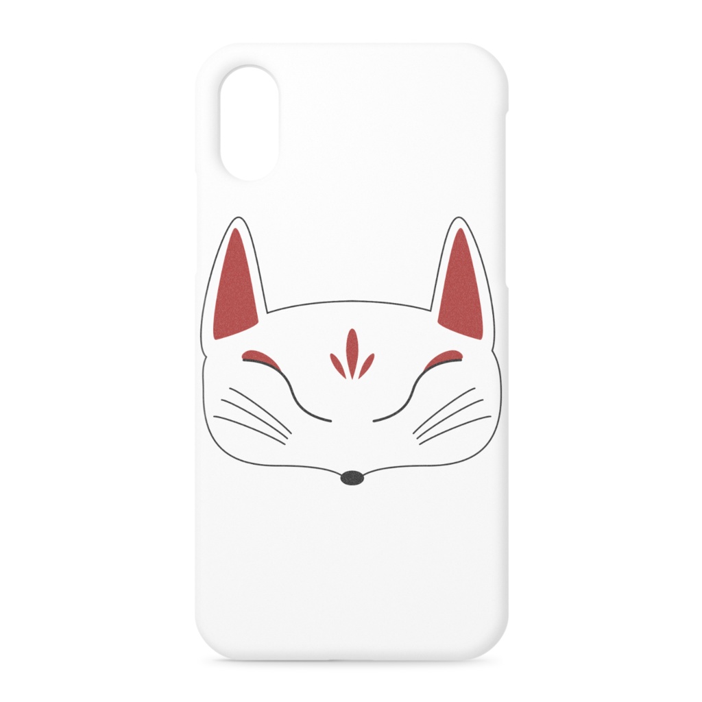 白狐面 iPhoneケース