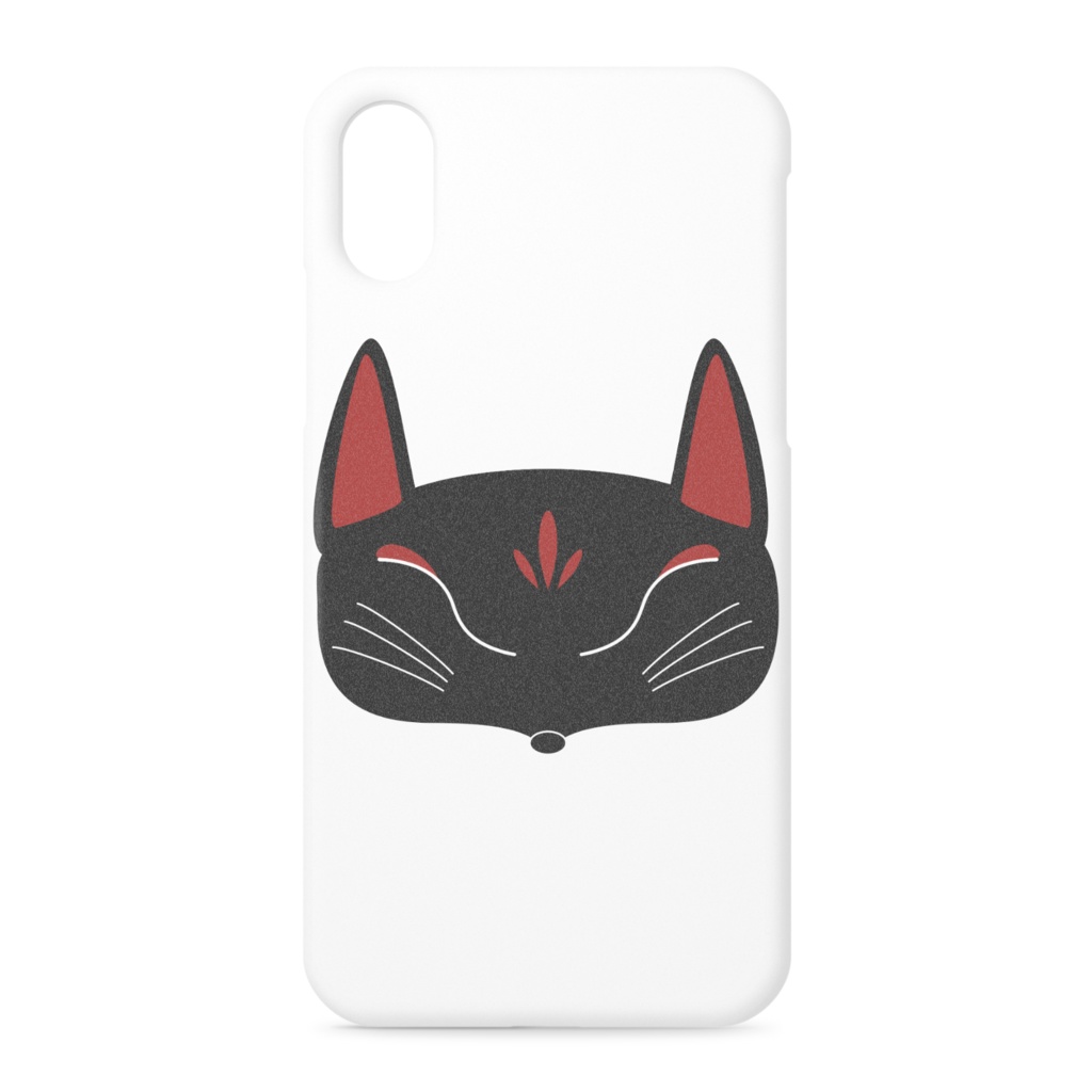 黒狐面 iPhoneケース