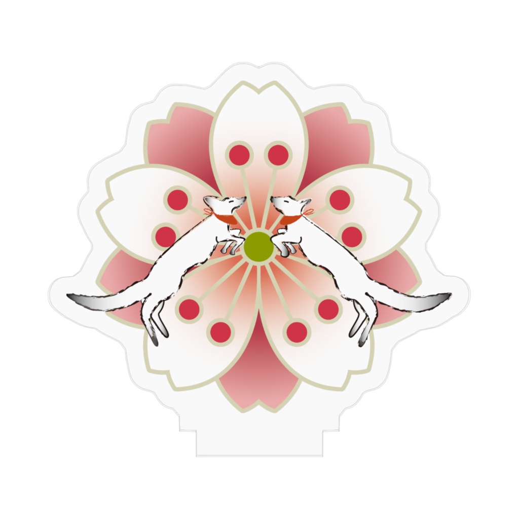 薄紅桜と狐の手毬唄 アクリルフィギュア