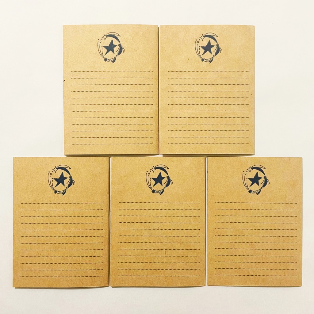 夜の読書会 読書記録カード 5枚セット 本 栞 月 三日月 満月 流れ星 星 熊 ブックマーカー 読書