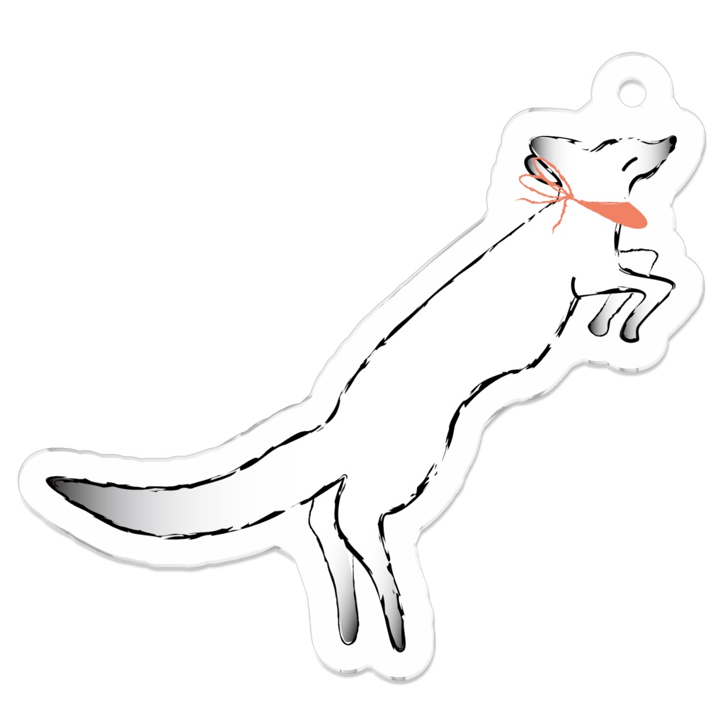 狐の手毬唄 -狛狐- アクリルキーホルダー