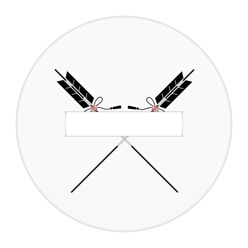 黒狐のお面 アクリルフィギュア