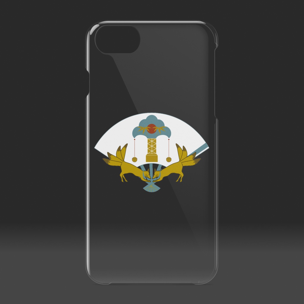 投扇興天狐 クリアiPhoneケース