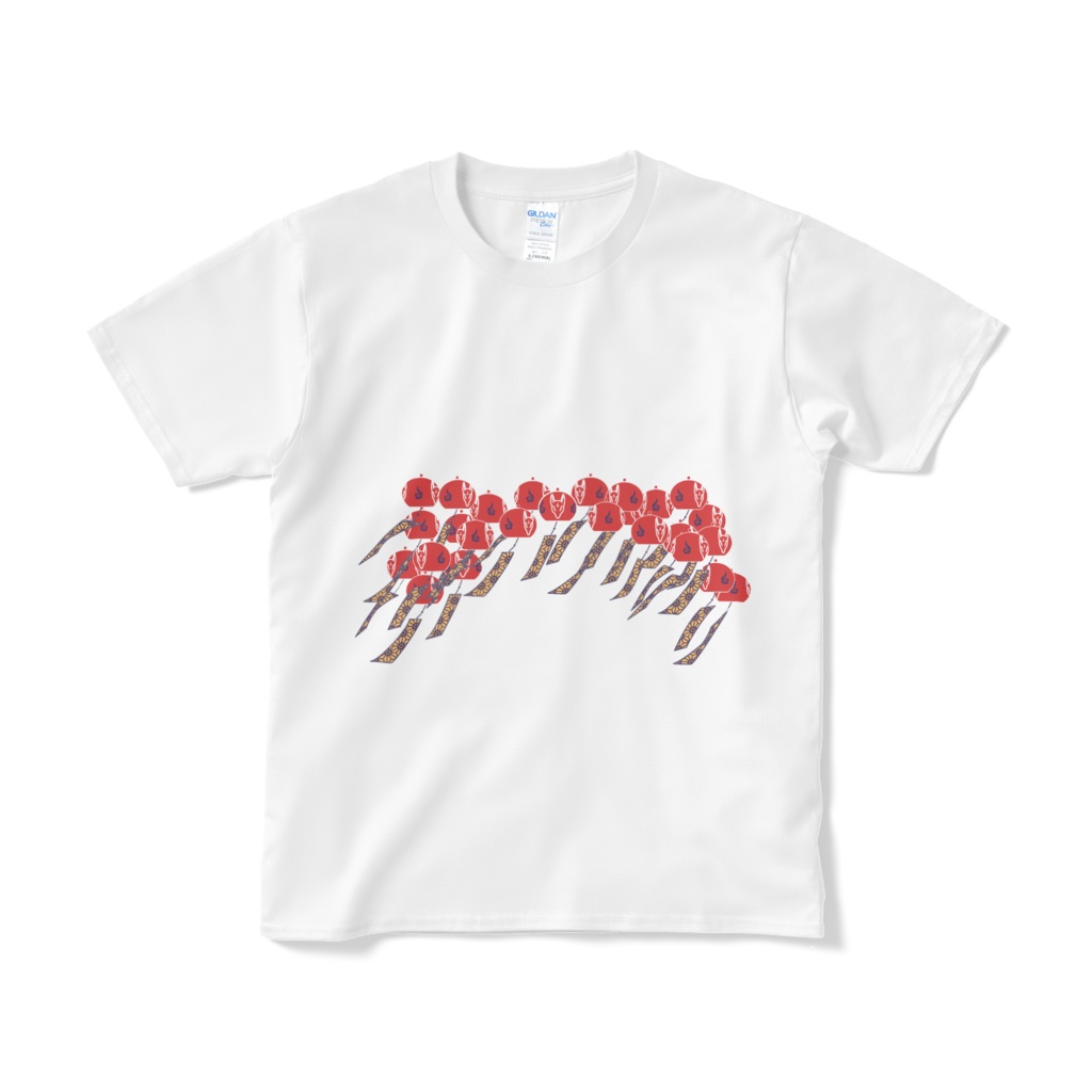 紅風鈴狐 Tシャツ(短納期) ホワイト