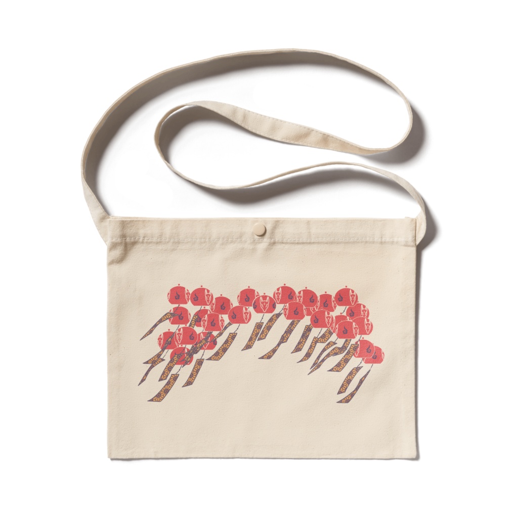 紅風鈴狐 サコッシュ