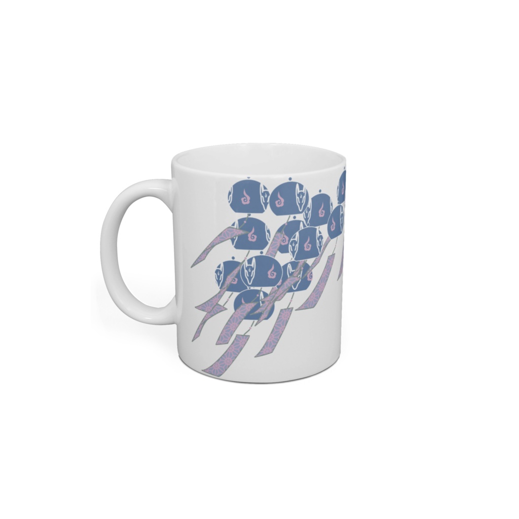 藍風鈴狐 マグカップ