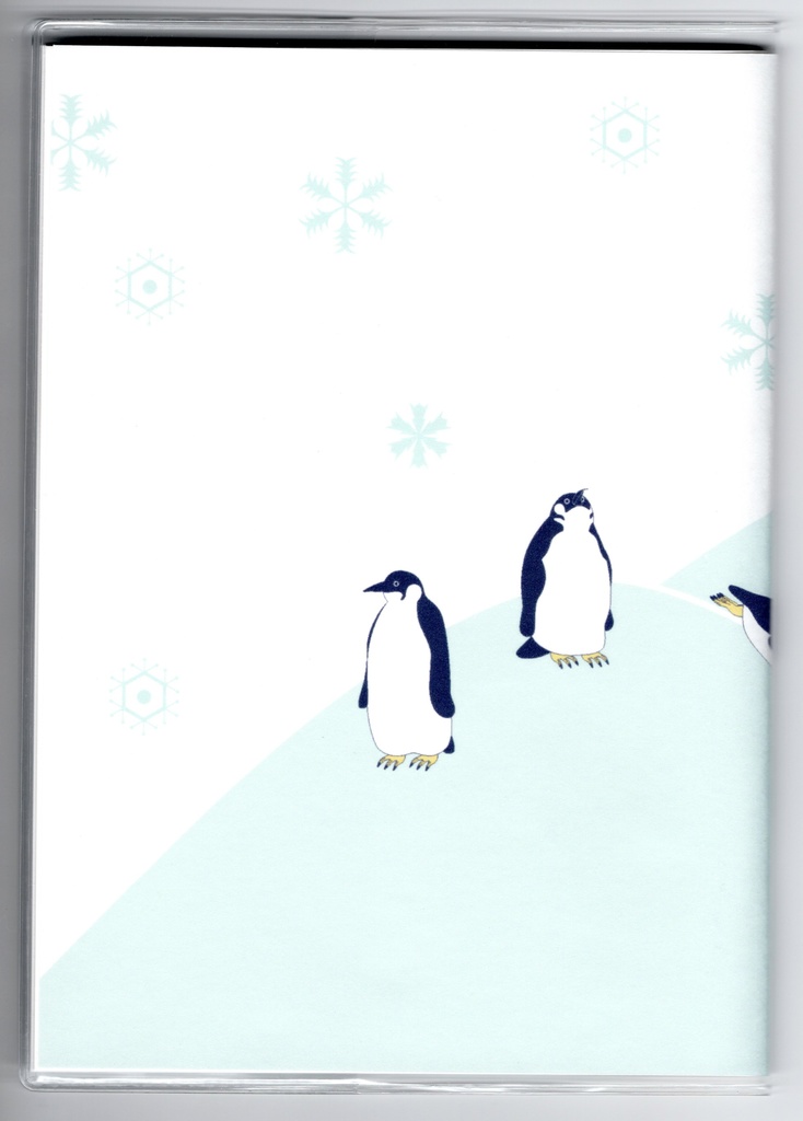 10月始まり 2023年 皇帝ペンギン スケジュール手帳 イラストカバー2枚 栞付き B6 全64ページ 雪