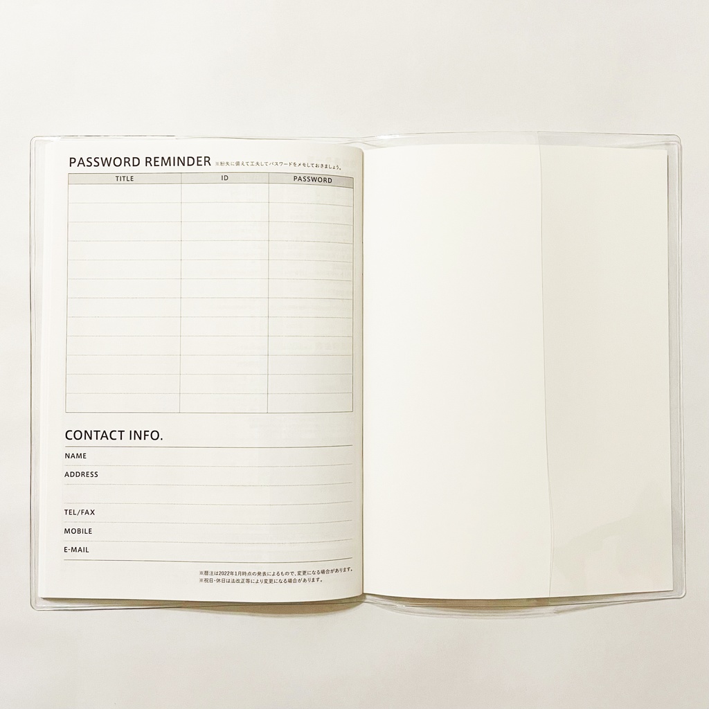 10月始まり 2023年 御札狐 スケジュール手帳 イラストカバー2枚 栞付き B6 全64ページ 狐の嫁入り 狛狐