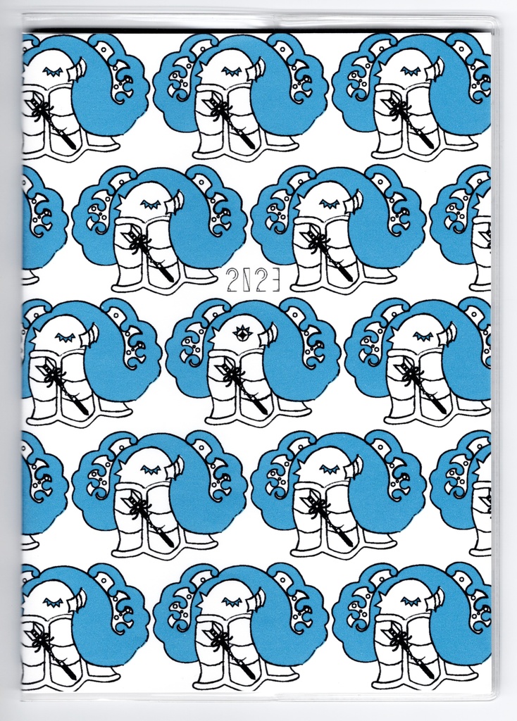 10月始まり 2023年 破魔矢アマビエ スケジュール手帳 イラストカバー2枚 栞付き B6 全64ページ 妖怪