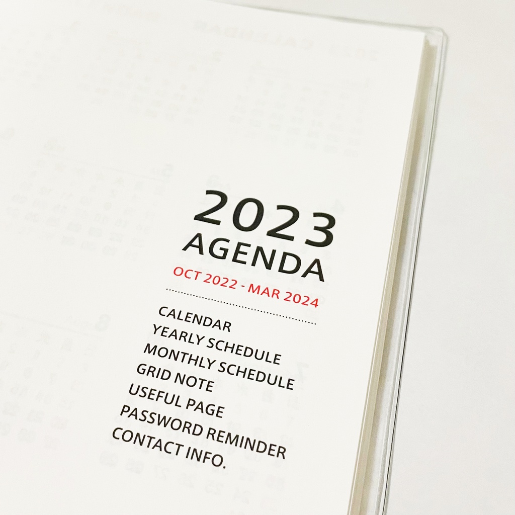 10月始まり 2023年 夜の読書会 スケジュール手帳 イラストカバー2枚 栞付き B6 全64ページ クマ 熊 三日月 本