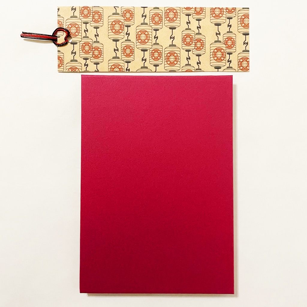 黒九尾の狐火 御朱印帳 ビニールカバー 栞付き 水引 イラスト 全20ページ 狐の嫁入り 狛狐 狐面 ジャバラ製本