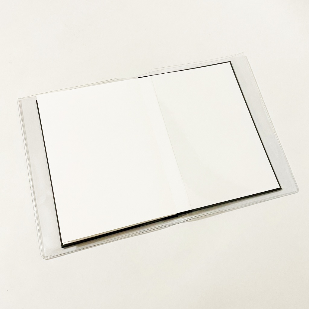 御札狐 御朱印帳 ビニールカバー 栞付き 水引 イラスト 全20ページ 狐の嫁入り 狛狐 狐面 ジャバラ製本