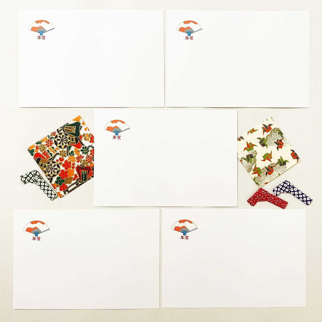 2024 駒龍 年賀状5枚セット お正月 新年 竜 辰年 謹賀新年 賀正 迎春 日本 和 ポストカード 十二支