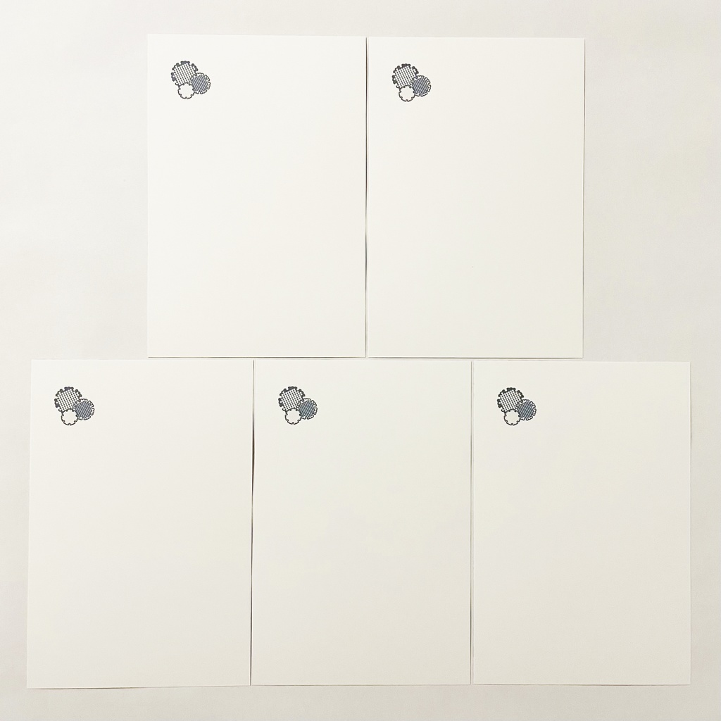 2024 笠狛狐 寒中お見舞い5枚セット 雪 狐の嫁入り 狐面 お正月 新年 辰年 龍 竜 和 ポストカード