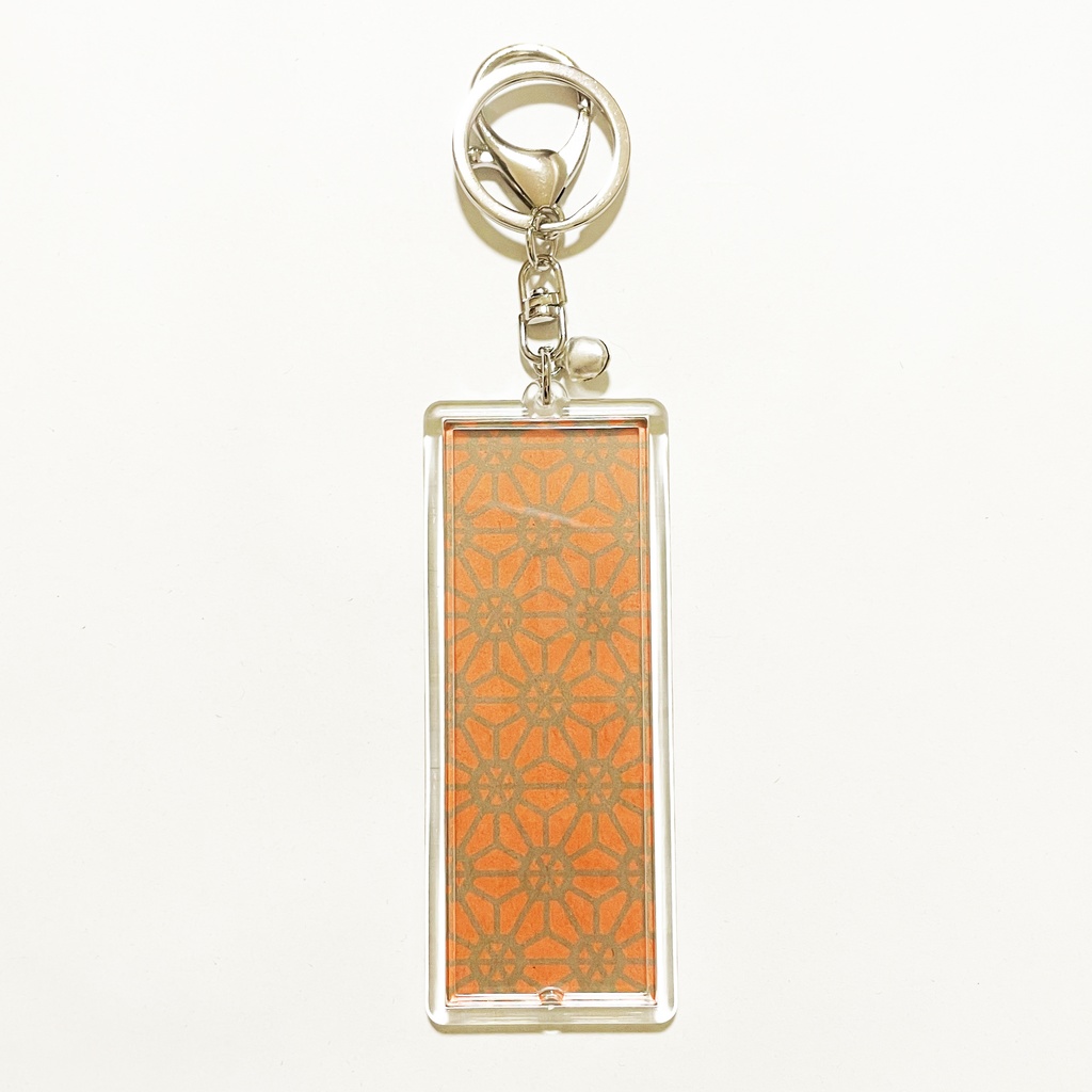 狐の手毬唄 キーホルダー 横長タイプ リング 鈴 2way ストラップ 狐の嫁入り 狐面 狛狐