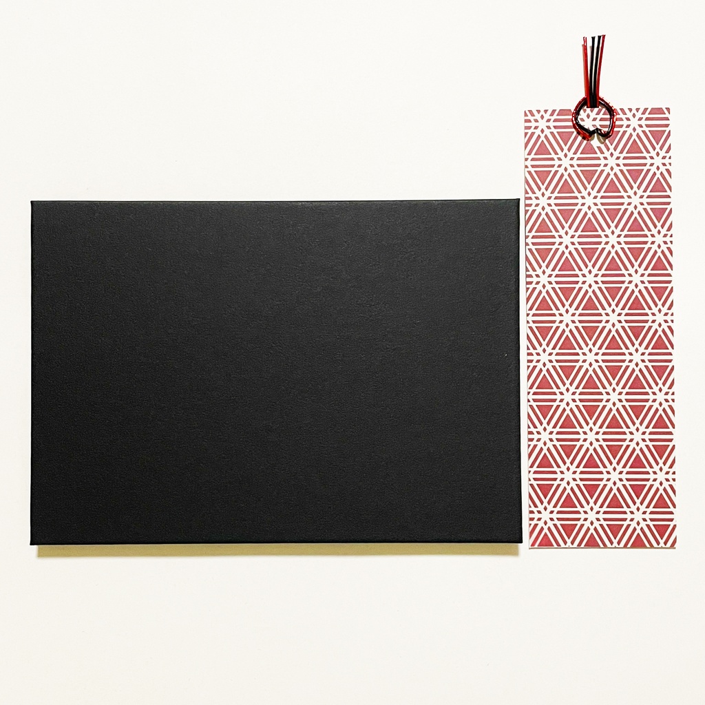 狐の嫁入り 御朱印帳 ビニールカバー 栞付き 水引 イラスト 全20ページ 狛狐 狐面 ジャバラ製本