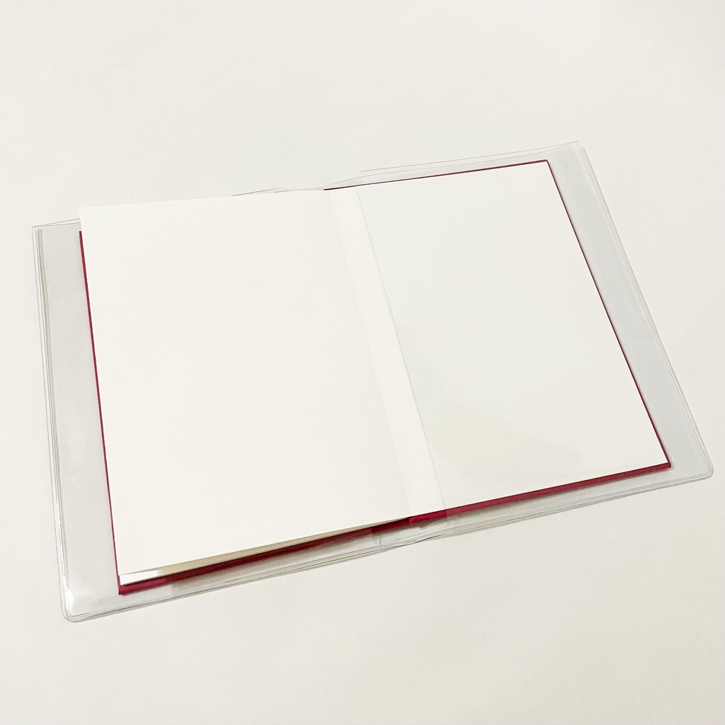 紅風鈴狐 御朱印帳 ビニールカバー 栞付き 水引 イラスト 全20ページ 狐の嫁入り 狐面 ジャバラ製本